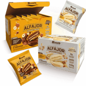 Alfajor com Whey Protein - Display C/ 6 Un. - Growth Supplements